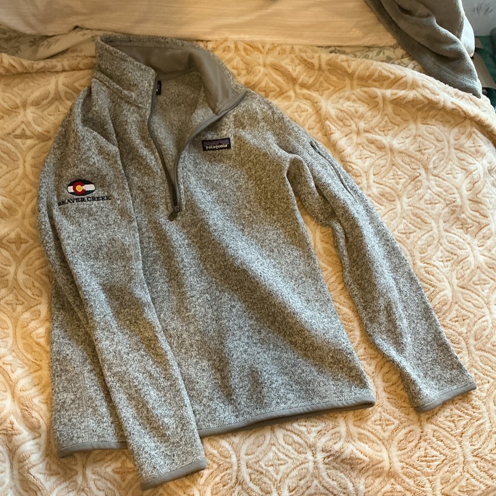 Patagonia Women’s Better Sweater Quarter-Zip Fleece – Size Small – Gray - Picture 2 of 4